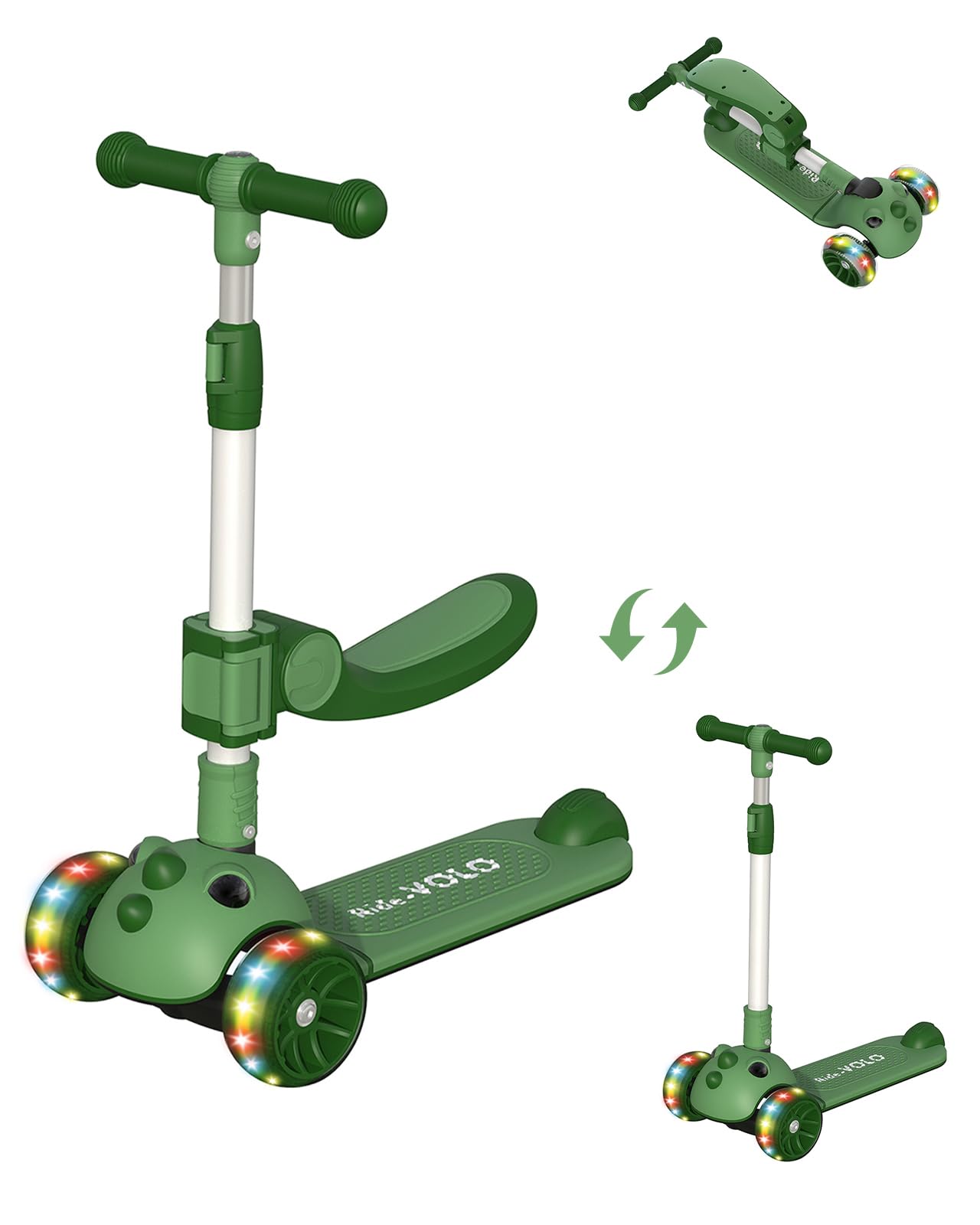 Amazon.co.jp: キックスクーター 子供用 キックボード RideVOLO 2way